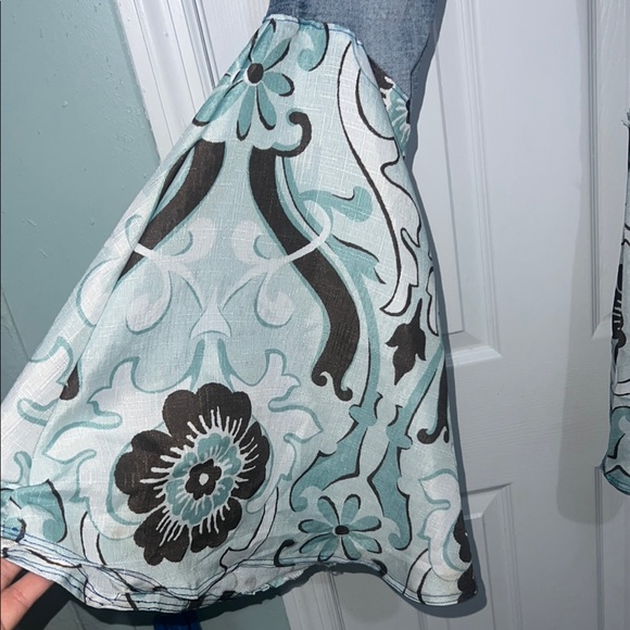 YMI Blue Floral Flare Jeans - Picture 2 of 9